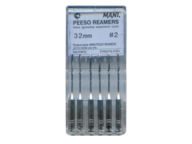 Пьезо Ример, дрильбор машинный пьезо Мани (Mani Peeso Reamers) №2, длина 32 мм, ISO-2, 6 шт/упаковка, Япония (Mani, Inc.) 0371002М