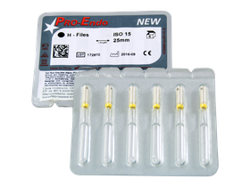 Про-Эндо Хедстрем Файлы бурав корневой ручной (Pro-Endo H-Files) №15, длина 25 мм, 6 шт/упаковка, Германия (VDW GmbH) V200607025015