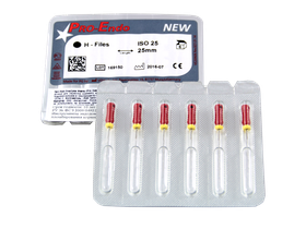 Про-Эндо Хедстрем Файлы бурав корневой ручной (Pro-Endo H-Files) №25, длина 25 мм, 6 шт/упаковка, Германия (VDW GmbH) V200607025025