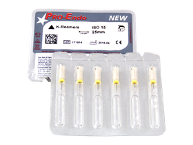 Про-Эндо К-Ример дрильбор ручной (Pro-Endo K-Reamers) №15, длина 25 мм, 6 шт/упаковка, Германия (VDW GmbH) V200605025015