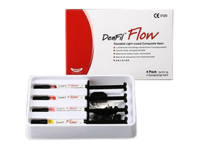 Смола текучая DenFil Flow A2, A3, A3.5, B2, 4 шприца*2 г, Республика Корея (Vericom Co., Ltd) FR102-A000 (75517)