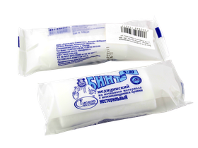 Бинт медицинский 5*10 из нетканого материала с неосыпающимися краями нестерильный, 30 г/м2, индивидуальная упаковка, Россия (ООО "Емельянъ Савостинъ. Ватная фабрика")