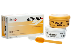 Материал слепочный Elite HD+Putty Soft Fast Set (А-силиконовый), 250+250 мл, Италия (Zhermack S.p.A.) C203010