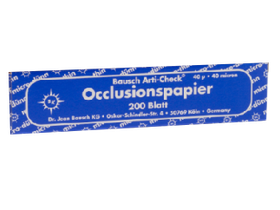 Бумага артикуляционная Бауш ВК 09 (40 мкм, 104*20 мм), синяя, 200 листов (картонный бокс), Германия (Dr. Jean Bausch GmbH &Co. KG)