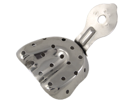 Ложка оттискная стоматологическая металлическая для верхней челюсти №1 ЛОС-В-"ММИЗ", Россия (ОАО "Можайский медико-инструментальный завод")