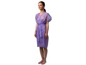 Халат "Кимоно", из нетканого материала спандбонд (сиреневый), 10 шт/упаковка, Россия (Акционерное общество "Чистовье") 01-569