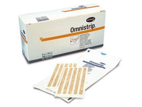 Лейкопластырь (пластырь) Omnistrip 6*101 мм стерильный, на операционные швы, 10 полосок/шт, Германия (Paul Hartmann AG) 5406845 (5406844)