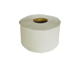 Бумага туалетная однослойная (отбеленная макулатурная), рулон 200 м, плотность 26 грамм/м2, Россия БС-1-200-ТБМЭ