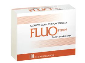 Тест-полоски FluoStrips (BIO GLO) офтальмологические диагностические, 100 шт/упаковка, Индия (Contacare Ophthalmics and Diagnostics (EOU))