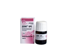 Материал-паста стоматологическая Девит-Арс для девитализации пульпы зуба методом мортальной экстирпации, 6.5 г, Россия (ЗАО "ОЭЗ "ВладМиВа")