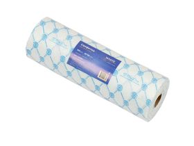 Салфетка одноразовая 30*30 см, марка "White Line" из нетканного материала спанлейс, голубая, 100 шт/рол, Россия (ООО "Белая линия") 10282