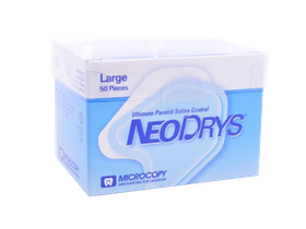 Прокладки абсорбирующие стоматологические "Neo Drys", размер Large, неотражающие, 50 штук/упаковка, цвет голубой, США (MICROCOPY)