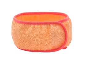 Повязка для волос махровая на липучке (цвет персиковый), 603-973 (00-218)