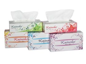 Салфетки-выдергушки Kaineko серия Цветы, 200 шт/коробка, Япония ( "Japan World Trading Co., Ltd.") 3204