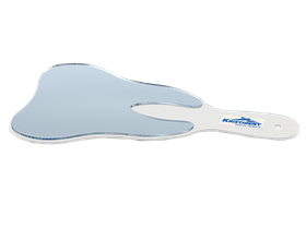 Зеркало пациента "KristiDent" в форме зуба, белое, Россия (ООО "Кристи")