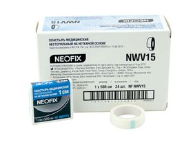 Пластырь медицинский "Neofix NWV" 1*500 см нестерильный на нетканой основе, 24 штук в упаковке, Китай (Changzhou Hualian Health Dressing Co., Ltd.)