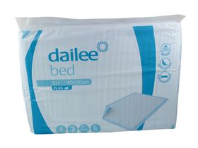 Пеленка впитывающая "Dailee Plus" для ухода за лежачими больными, одноразовая,  60*90 см, 30 штук в упаковке, Россия (ООО "Хайджин текнолоджиз")