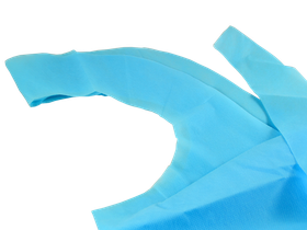 Фартук хирургический длина 140 см нестерильный, ламинированный спанбонд плотность 35 г/м2 (40 г/м2), 10 штук в упаковке, Россия (Гекса-нетканые материалы)