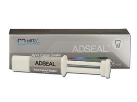 Материал стоматологический "Adseal" пломбировочный для корневых каналов, двойной шприц 13,5 г. (база 9 г., катализатор 4,5 г.), Корея (Meta Biomed Co) 	MB-ADSl