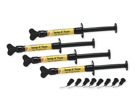 Материал светоотверждаемый временный пломбировочный Temp.It (Flow), 4 шприца*1,2 г, Корея (Spident Co., Ltd.) 1142 YL