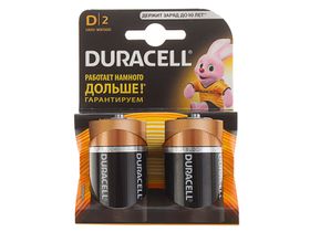 Батарейка Duracell Alkaline LR20 - 2BL  Basic Тип: D, в упаковке 2 шт.