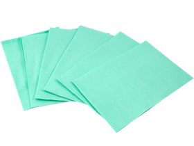 Салфетка-нагрудник JNB 33*45 см медицинская, 2-слойная (цвет зеленый), 500 шт/упаковка, Соединенное Королевство (JNB Estate LLP) 11084