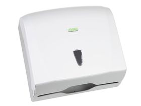 Диспенсер Vialli (NV) K40 для листовых полотенец (белый пластик), Турция ("Oguzhan Plastik ve Kalip Sanayi Ltd. Sti.") БС- К.40