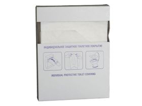 Покрытие защитное туалетное (1/4 сложение), 100 листов/упаковка, Россия (АО "Вельгийская бумажная фабрика") БС-1-100-П (С-89)