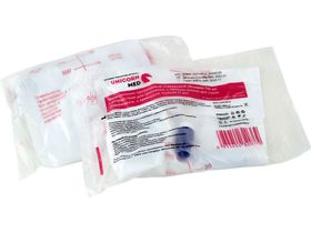 Мочеприемник одноразовый стерильный, объемом 750 мл, с устройством для крепления, с прямым краном для слива содержимого, с приводной трубкой, 10 штук в упаковке, Китай (Changshu 3s Medical Device Co., Ltd.) МП02-15