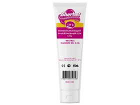 Гель реминерализующий pH - Нейтральный 1,1% Sherbet Neutral Fluoride Gel 1.1%, Вкус Жевательная резинка (Chewing Bubble), 120 г., США ("Dharma Research Inc.") 56-10066