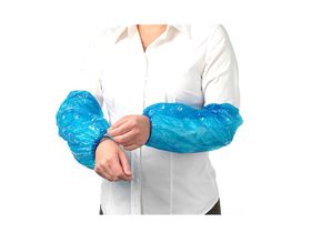 Нарукавник одноразовый полиэтиленовый 40*22 см "UNITE", синий, в упаковке 50 пар, Россия (ООО "ЮНТ-Прод")