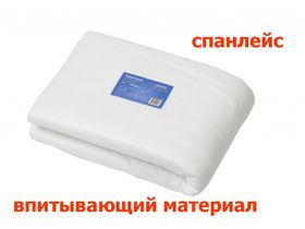 Простыня одноразовая 70*200 см. марка "White Line" из нетканного материала спанлейс плотностью 50 г/м3, белая, 10 шт/пачка, Россия (ООО "Белая линия") 10298