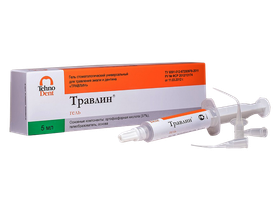 Травлин, гель стоматологический универсальный для травления эмали и дентина, 5 мл, Россия (ООО "ТехноДент") 030-02-5.0 (012-01-005)