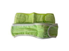 Повязка для волос махровая на липучке (цвет салатовый), 603-967