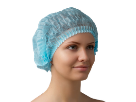 Шапочка-берет "Шарлотка" медицинская, из нетканых материалов, нестерильная, одноразовая на резинке "Чистовье" голубая, 50 шт/упаковка, Россия (Акционерное общество "Чистовье") 603-204