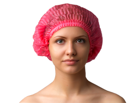 Шапочка-берет "Шарлотка" медицинская, из нетканых материалов, нестерильная, одноразовая на резинке "Чистовье" розовая, 50 шт/упаковка, Россия (Акционерное общество "Чистовье") 603-207
