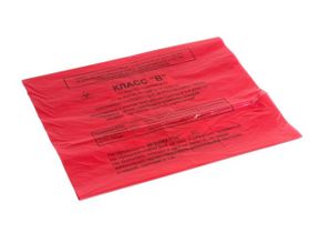 Пакет полиэтиленовый для сбора и хранения медицинских отходов класса В 500*600 "МедКом", плотность 11 мкм., в упаковке 100 шт., Россия (НПФ "МедКом")