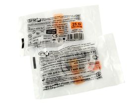 Игла-бабочка (устройство для вливания в малые вены) SFM 25G (0,50*19 мм), коннектор луер-лок, 100 штук/упаковка, Германия (SFM Hospital Products GmbH) 4036534117057