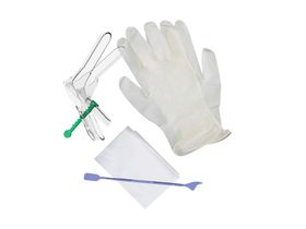 Набор изделий гинекологических для забора отделяемого шейки матки и влагалища одноразовый стерильный "Фемина" (зеркало по Куско, перчатки, салфетка, шпатель), размер M, 60 наборов/упаковка, Россия (ДиаКлон) 405M0025SP