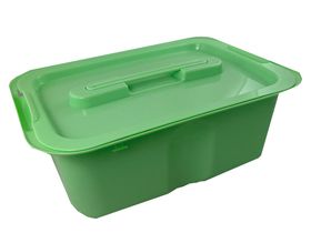 Емкость-контейнер полимерный для дезинфекции и предстерилизационной обработки медицинских изделий ЕДПО-5 по ГИКС.942711.110 ТУ, цвет салатовый, Россия 14615
