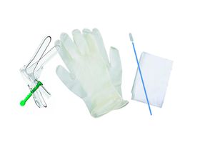 Набор изделий гинекологических для забора отделяемого шейки матки и влагалища одноразовый стерильный "Фемина" (зеркало по Куско, перчатки, салфетка, цитощетка ДиаТест), размер M, 60 наборов/упаковка, Россия ("АО "ДиаКлон") 405M005