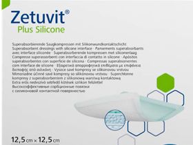 Повязка суперабсорбирующая с контактным слоем из силикона, стерильная Цетувит Плюс Силикон/Zetuvit plus Silicone, размер 12,5*12,5 см, Германия (Paul Hartmann AG) 413820