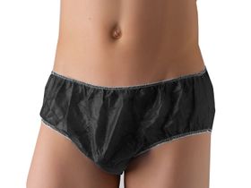 Трусы мужские (плавки), из нетканого материала спандбонд, черные, размер 56-58, 10 шт/упаковка (штучная укладка), Россия (Акционерное общество "Чистовье") 603-486