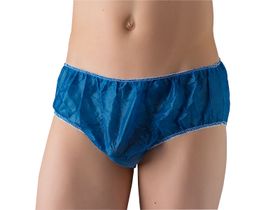 Трусы мужские (плавки), из нетканого материала спандбонд, синие, размер 56-58, 10 шт/упаковка (штучная укладка), Россия (Акционерное общество "Чистовье") 600-695