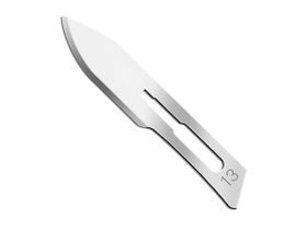 Лезвие хирургическое стерильное однократного применения "Ensent" №13, стерильный, углеродистая сталь, 100 штук в упаковке, Китай (Yancheng Huida Medical)