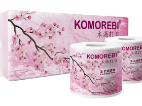 Бумага туалетная "Вианг Комореби" 3-слоя, длина рулона 27 м., 10 рулонов/упаковка, КНР (Qingdao Yinaiya Household Paper Co., Ltd) 17084