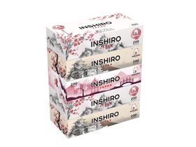 Салфетки бумажные INSHIRO, серия "SilkFlower" Комфорт двухслойные, 200 шт/упаковка, Китай SF900