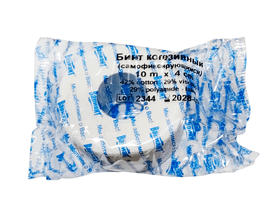 Бинт когезивный (самофиксирующийся) "Вариант" (Cohesive Conforming Bandage "Variant"), размер 4 м*10 см, цвет белый, 10 штук упаковка, Италия ("Превис С. Р. Л.")