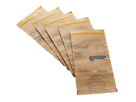 Пакет бумажный самоклеящийся "СтериТ" 100*300 мм (крафт), 100 шт/упаковка, Россия (ООО "НПФ "Винар")