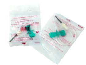 Игла-бабочка 21G*3/4, 0,8*19 мм с луер-адаптером (для вакуумного забора крови), длина 30 см., 100 штук/упаковка, Китай ("Zhejiang Gongdong Medical Technology Co., Ltd")